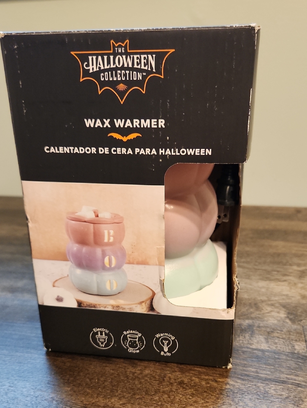 Aldi The Halloween Collection Pastel Boo Pumpkin Stack Wax Warmer
